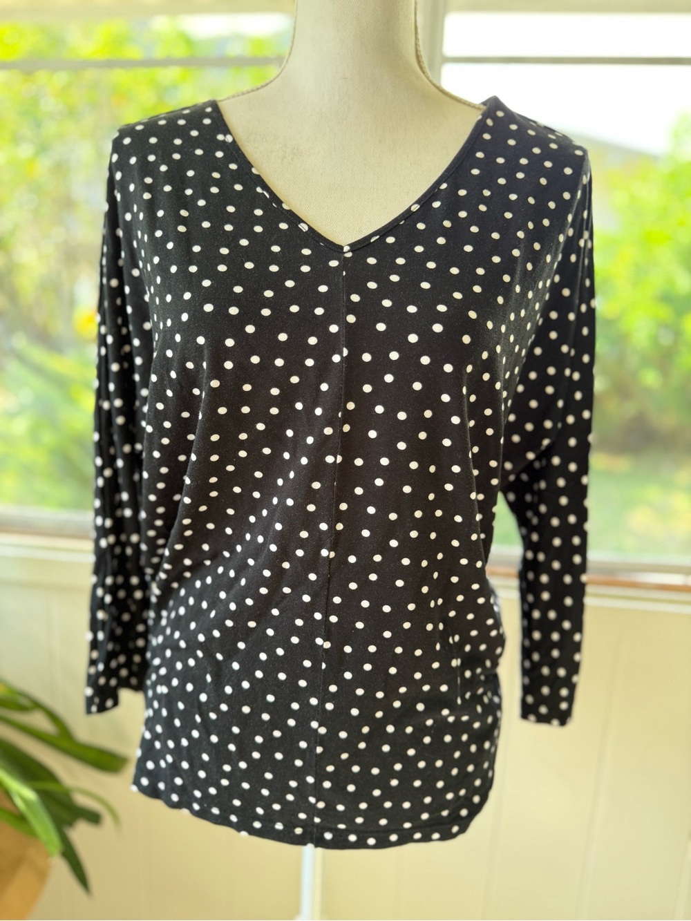 Ava Sky Top - Polka Dots